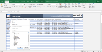 emergency contact form free excel spreadsheet template