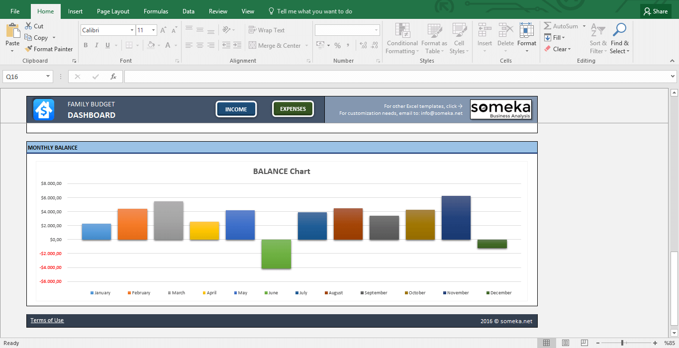 Microsoft Access Home Budget Template