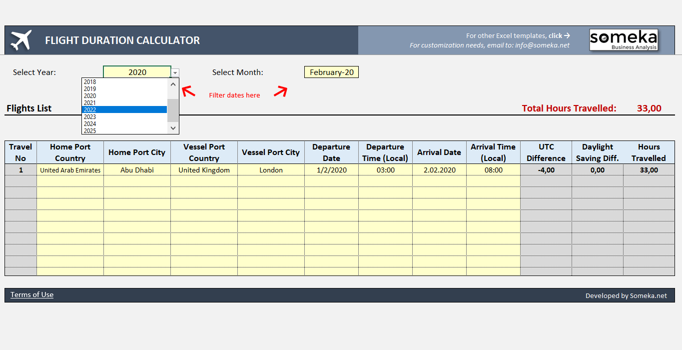 time travel calculator flight