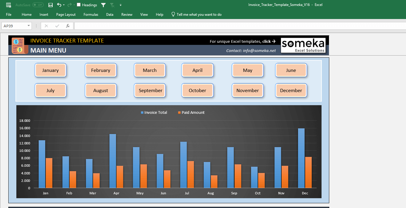 Invoice Tracker Free Excel Invoice Tracking Template