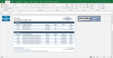 basic price comparison template for excel free download pricing sheet template
