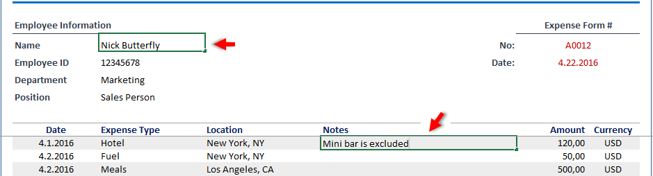 Expense Reimbursement Form Excel | Claim Travel & Medical