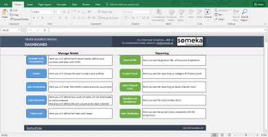 Feasibility Study Excel Template For Trade Startups