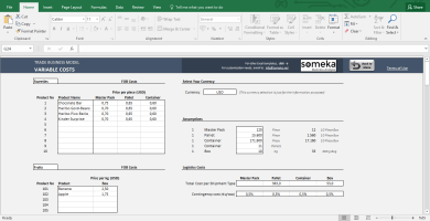 Trade Business Model - Feasibility Study Template In Excel - Template Screenshot Image 2 - Someka