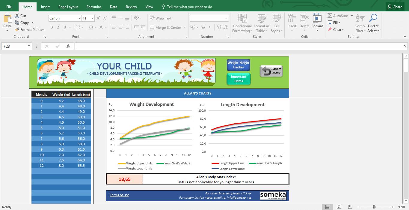 Online Growth Chart Tracker