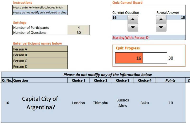 21 Indzara Excel Quiz Master - Someka Blog