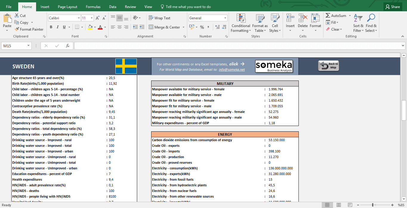 list of all countries in europe excel
