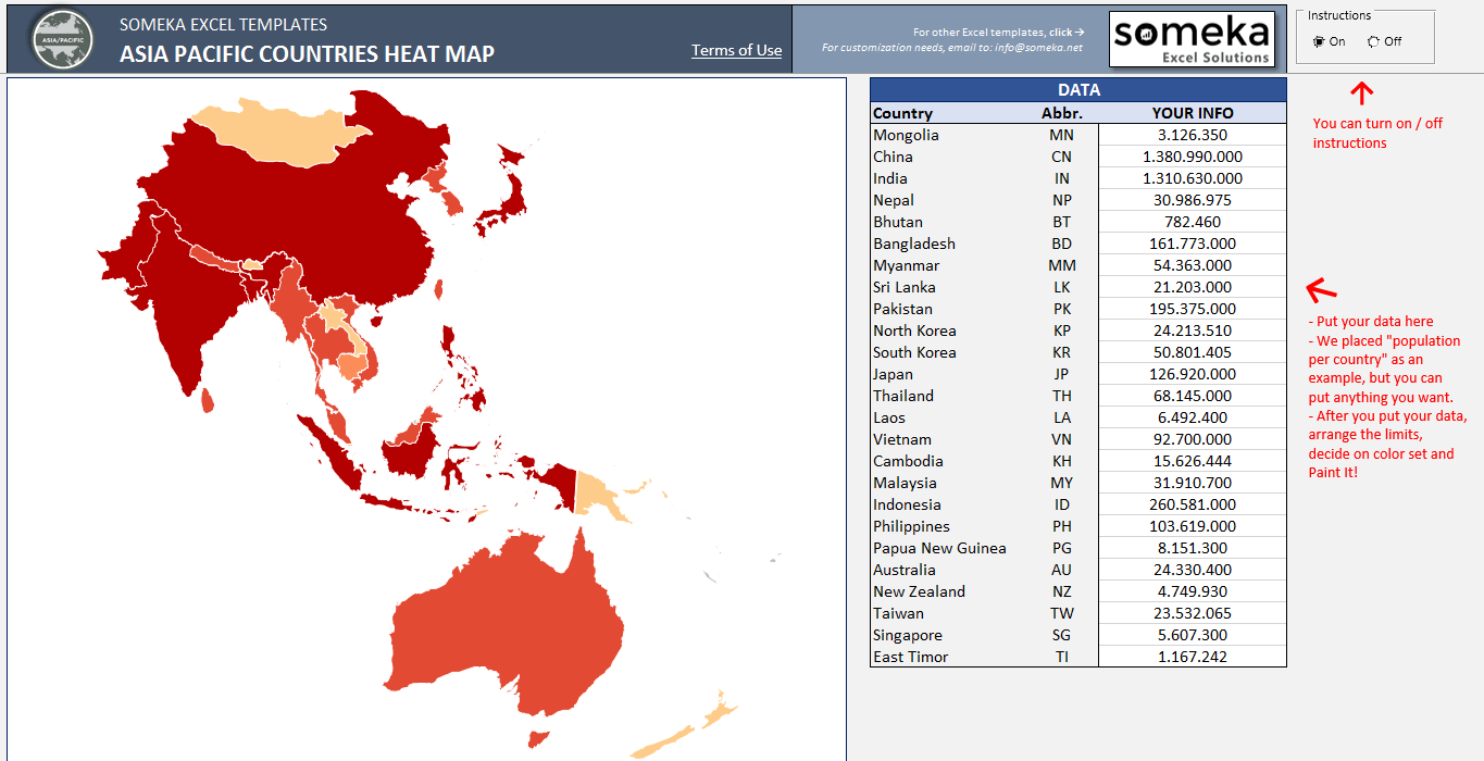 Maps Of Asia Pacific Colour 25