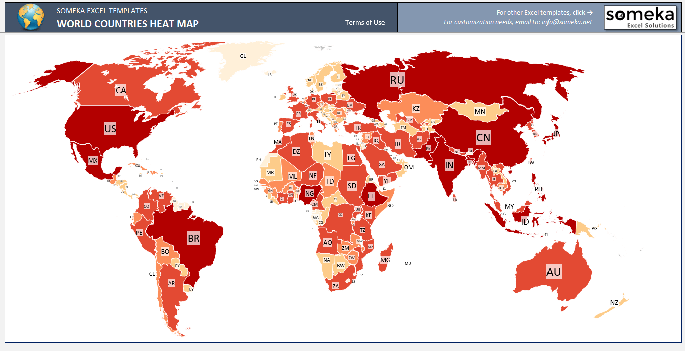 Population Density World Population Map Heat Map - vrogue.co