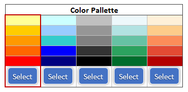 Brazil Heat Map Generator Excel Template Color Palette