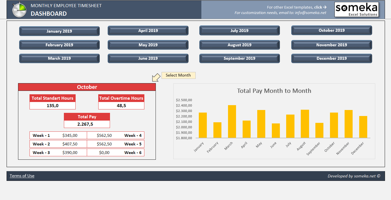 Timesheet Template Free excel time sheet template