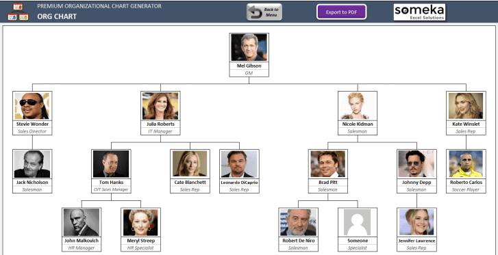 Premium Org Chart Generator SS1