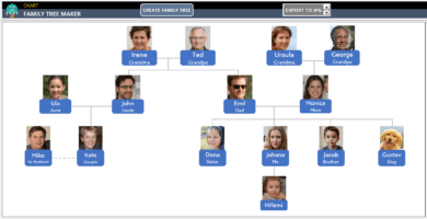 Excel Automatic Family Tree Maker