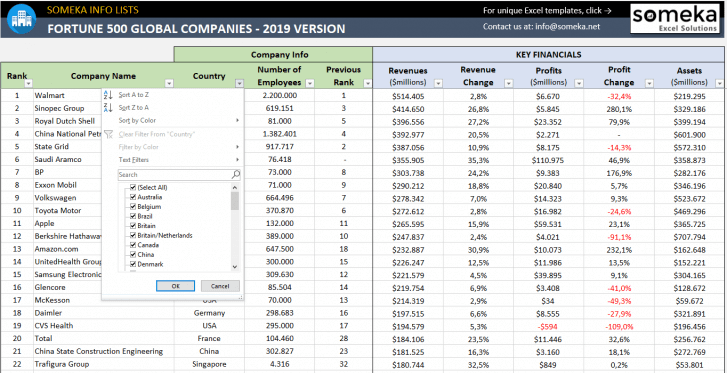 Fortune-Global-500-Excel-List-2019-Someka-SS2