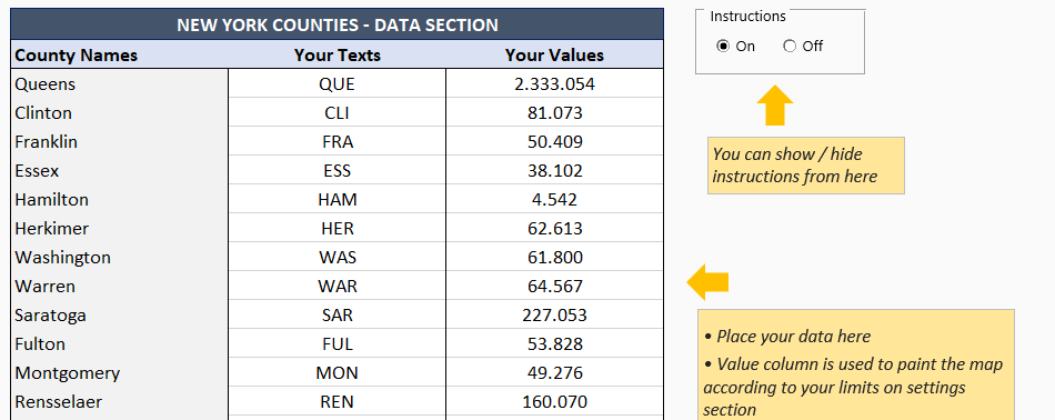 NewYork-Counties-Data-Section- Excel Template - Someka 6