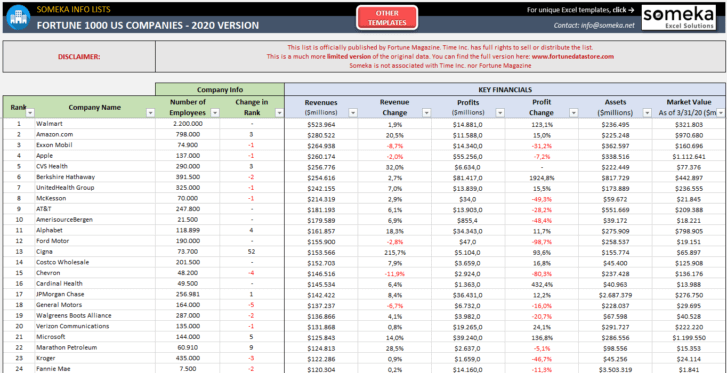 Fortune-1000-US-2020-Excel-Template-Someka-SS1