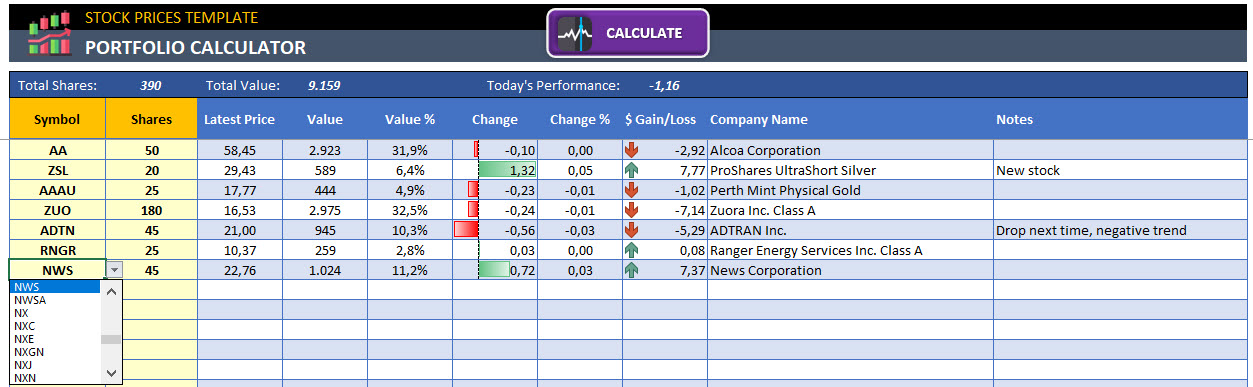 Excel-Stock-Prices-03-Dashboard-2u