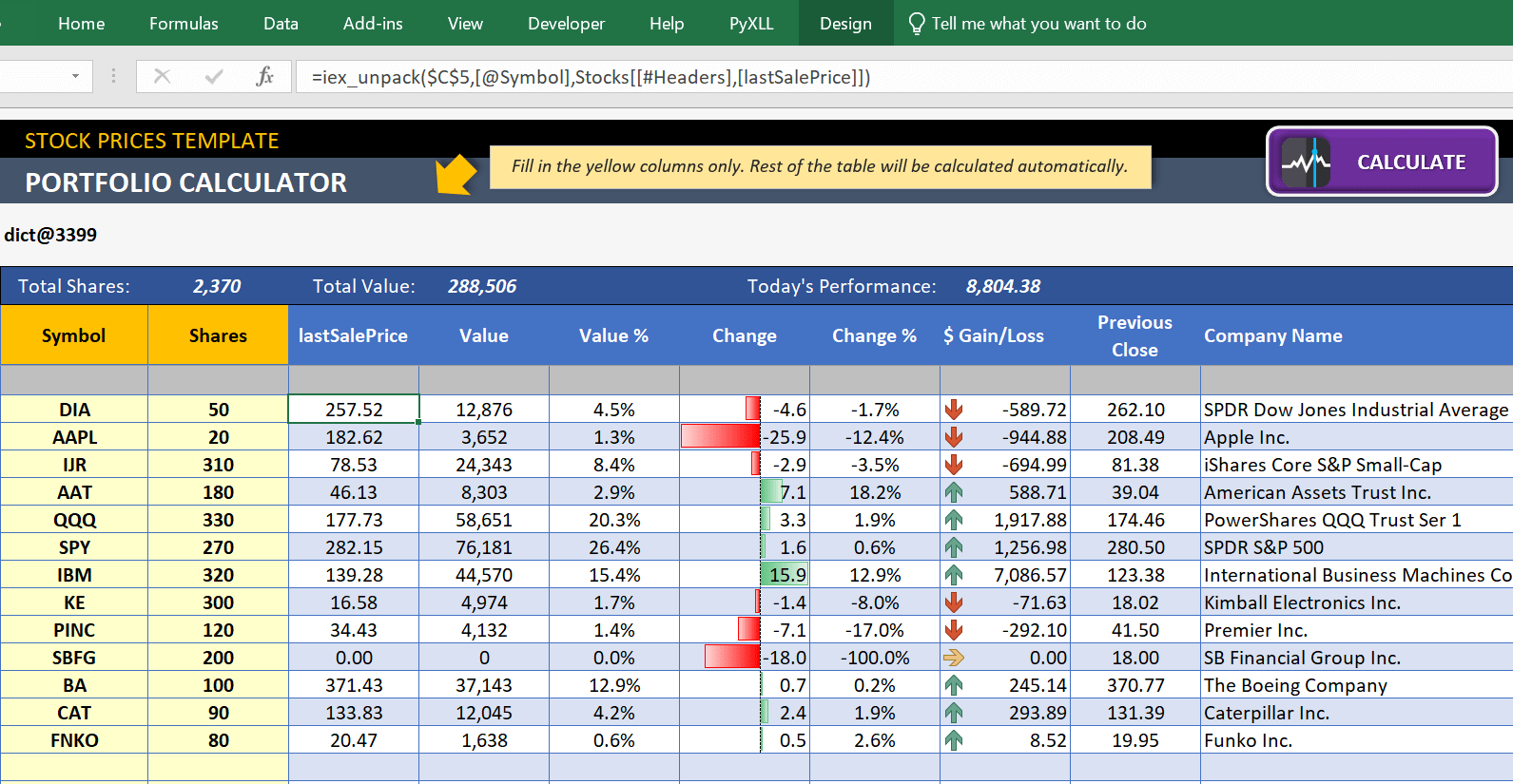 A Real Time Stock Quotes In Excel Using Python A Step By Step Guide
