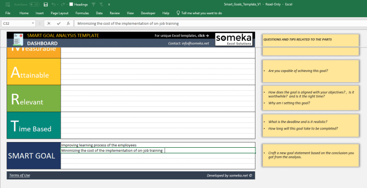 Smart-Goals-Analysis-Template-Someka-SS5