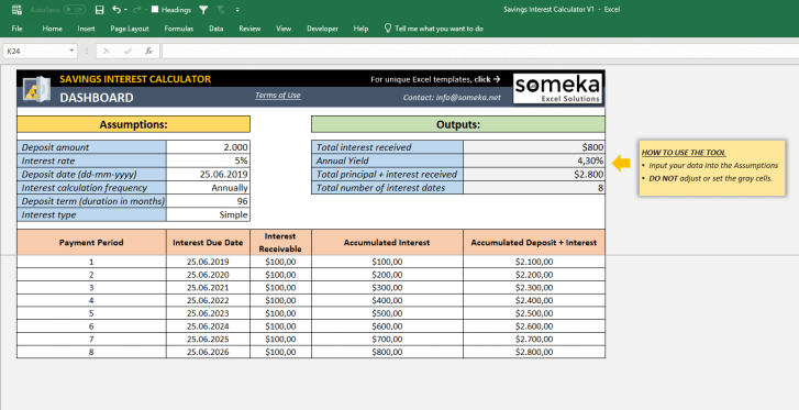 Savings-Interest-Calculator-Someka-SS6