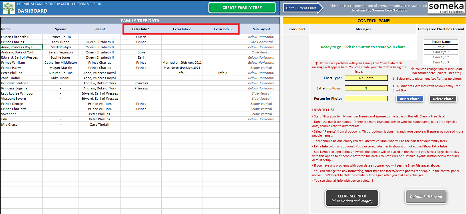 Family Tree Maker Template Simple Excel Spreadsheet Family Tree Maker Template Simple Excel Spreadsheet