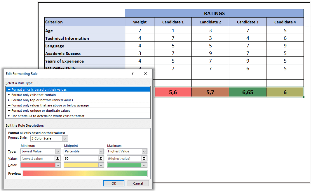 how-to-make-decision-matrix-in-excel-S13