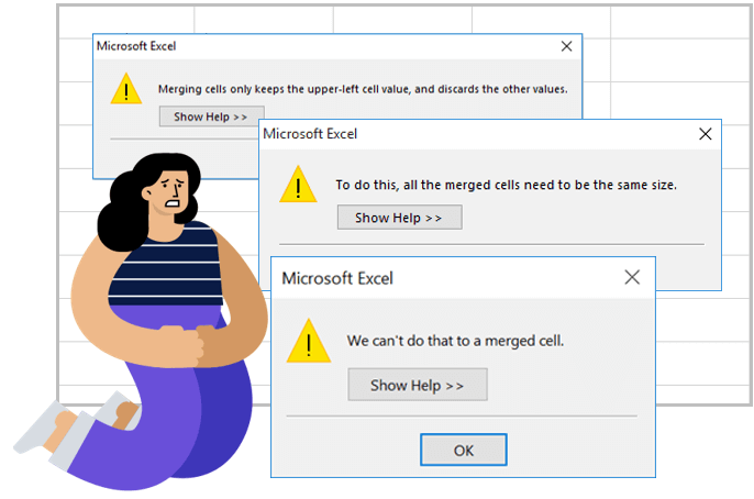 Merging-Cells-Problems-in-Excel