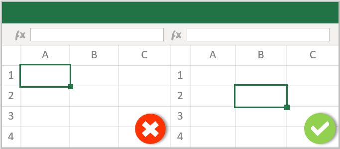 Starting-A1-Cell-in-Excel