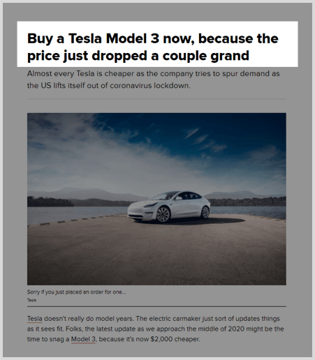 tesla-premium-products-niche-market