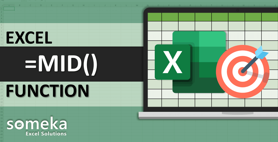 How to use Excel MID function