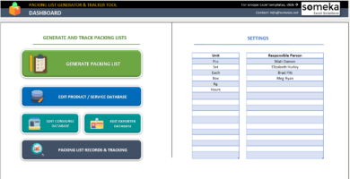 Excel Packing Slip Generator And Tracker