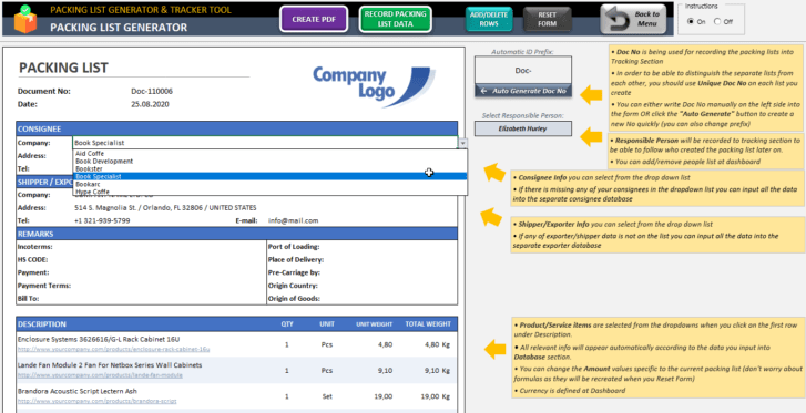 Packing-List-Tool-Excel-Template-Someka-SS11