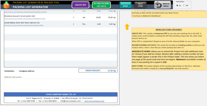 Packing-List-Tool-Excel-Template-Someka-SS3