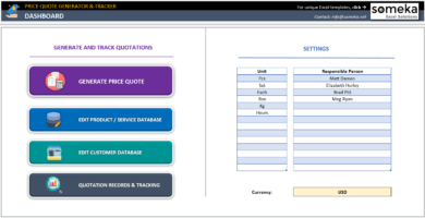 Excel Quotation Generator With Database