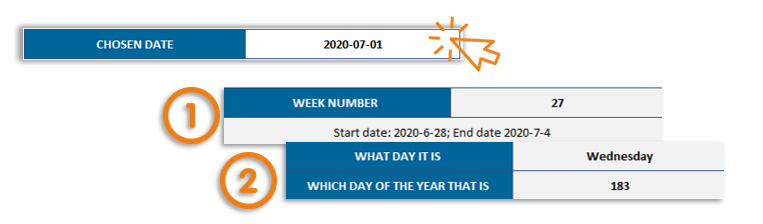 Date calculator tool