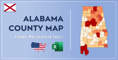 Alabama County Map Post Cover