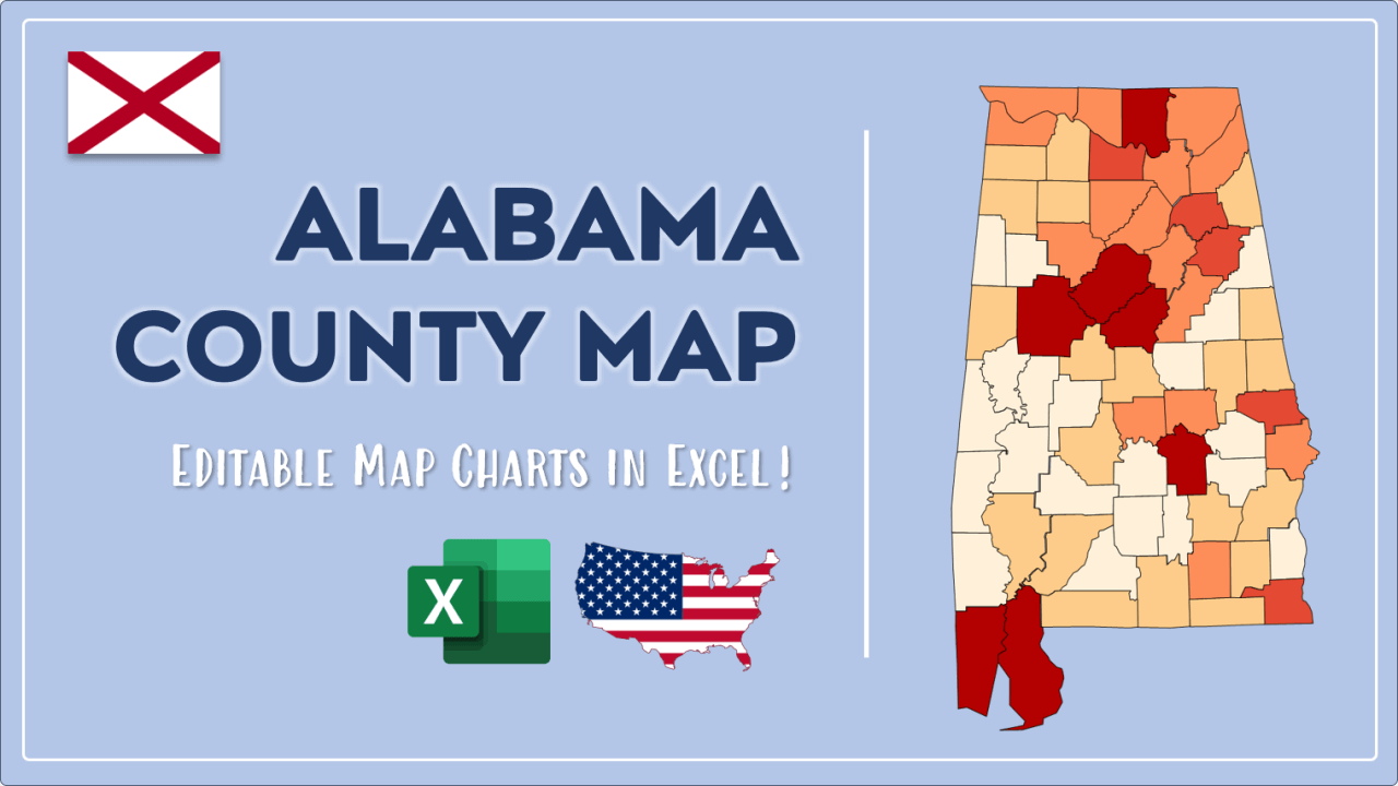 How to Paint Alabama Counties Map Video Cover Image