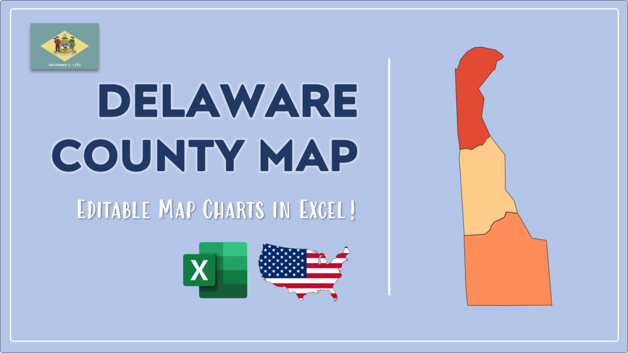 How to Paint Delaware Counties Map Video Cover Image