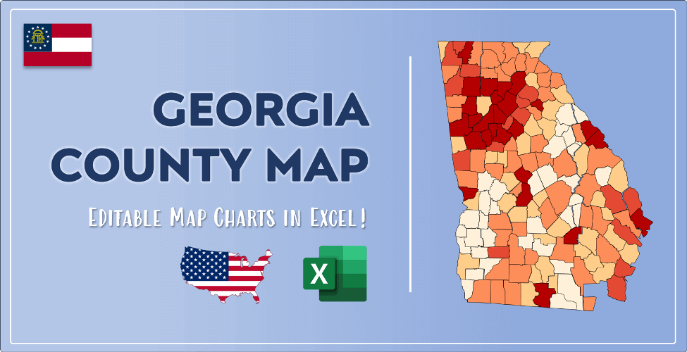 Georgia County Map Post Cover