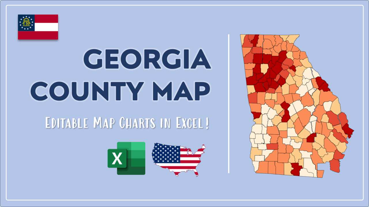 How to Paint Georgia Counties Map Video Cover Image