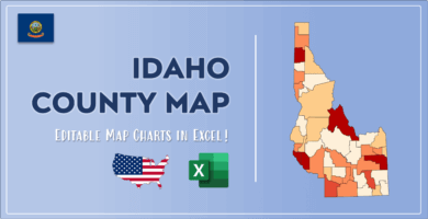 Idaho County Map Post Cover