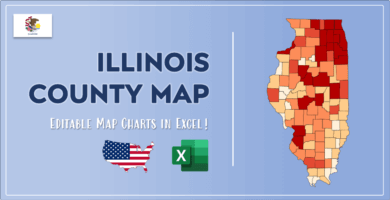 Illinois County Map Post Cover