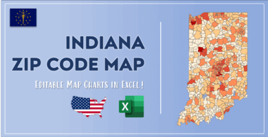 Indiana Zip Code Map Post Cover