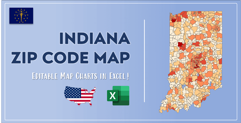 Indiana Zip Code Map Post Cover