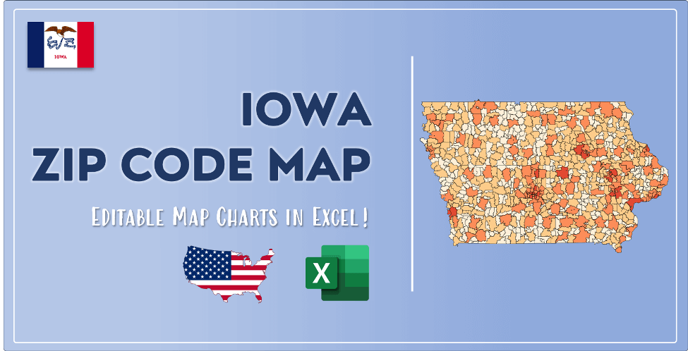 Iowa Zip Code Map Post Cover