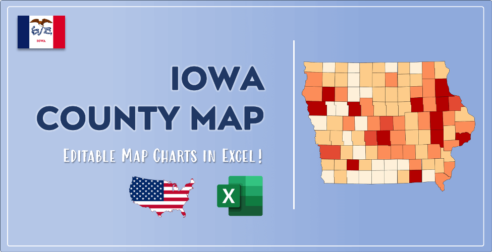 Iowa County Map Post Cover