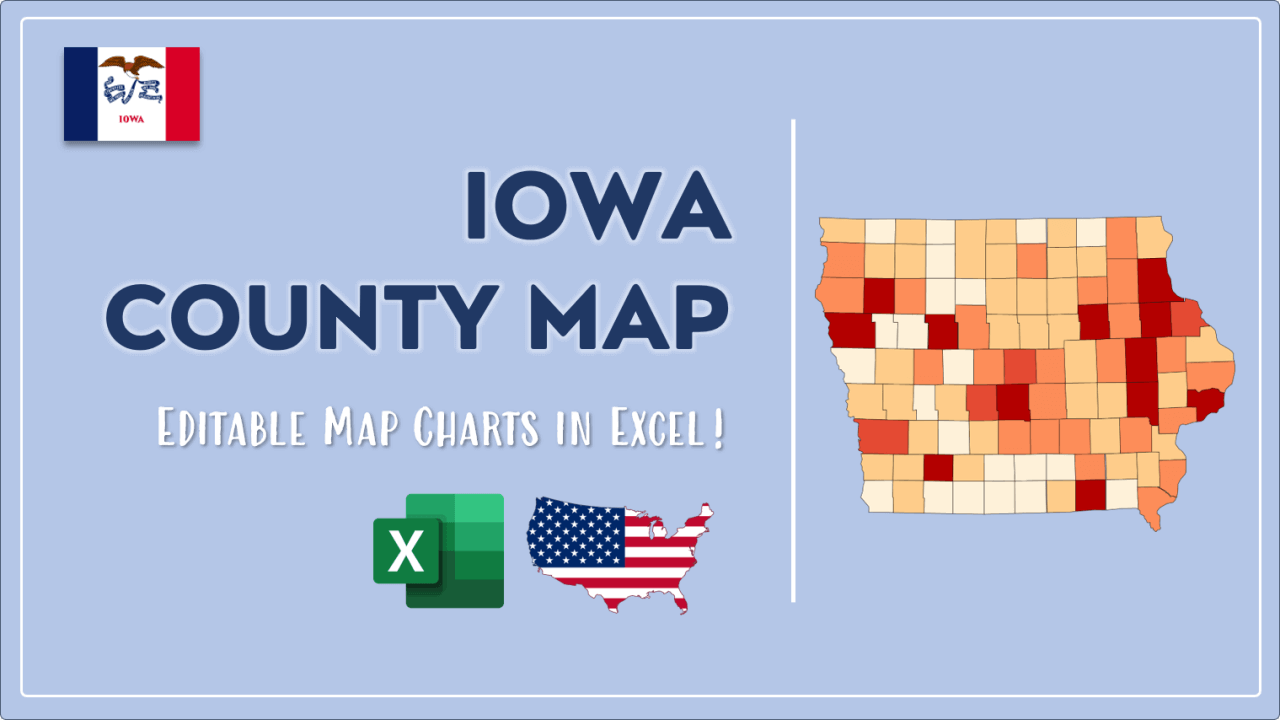 How to Paint Iowa Counties Map Video Cover Image