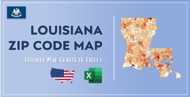 Louisiana Zip Code Map Post Cover