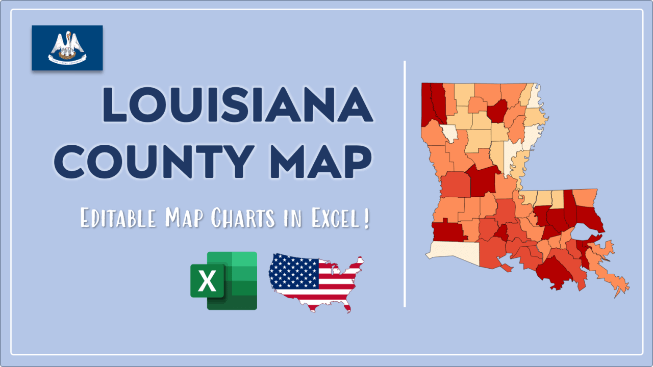 How to Paint Louisiana Counties Map Video Cover Image