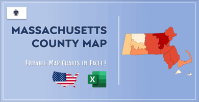 Massachusetts County Map Post Cover